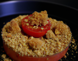 Crumble tomate foie gras