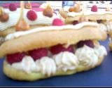 Eclair praliné framboise