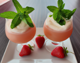 Îles flottante à la fraises et à la menthe