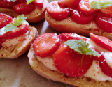 Fraises en tartine