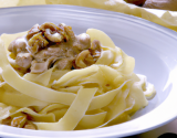 Délice de tagliatelle aux noix de saint Jacques