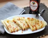 Crêpes parfumées au rhum et caramel à l'orange