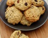 Cookies moelleux bananes et raisins