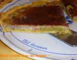 Tarte à la rhubarbe et noix de pécan