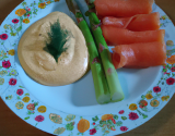 Mousse d'asperge au saumon fumé