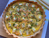 Quiche saumon-poireaux