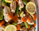 Poulet au citron aux petits légumes