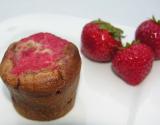 Moelleux Chocolat au Lait au Cœur coulant de Fraise