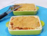 Crumble de St Jacques sur sa crème de poireaux