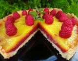 Tarte lemon curd-framboises curd