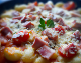 Gratin de gnocchis sauce tomate et jambon