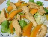 Salade tiède sucrée-salée de poulet et mangue