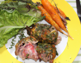 Lapin farci aux herbes