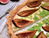 Tarte poireaux figues