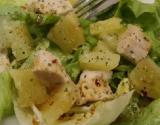 Salade pimentée dinde et ananas