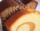 Plumcake de deux couleurs