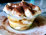 Tiramisu light au pommes caramélisées