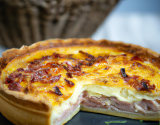 Quiche Lorraine au jambon lardons fumés et emmental