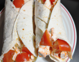 Wraps au surimi et tomate