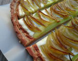 Tarte aux poireaux et gésiers