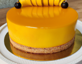 Gâteau à la mousse mangue