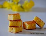 Carré fondant au chocolat blanc et lait concentré sucré