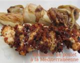 Brochettes de poulet à la méditerranéenne