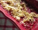 Crumble pomme-fraises aux flocons d'avoine