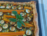 Tarte fine aux légumes d'été et Brebis Pur Pyrénées