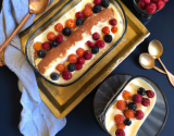 Tiramisu aux fruits rouges.