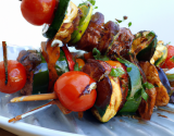 Brochettes ratatouille au barbecue