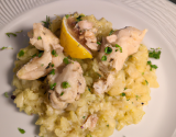 Risotto au poulet et au citron