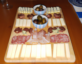 Bouchées apéritives, coppa, pruneaux et Comté