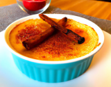 Crème brûlée aux pommes et au Calvados