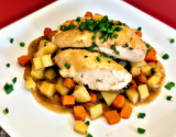 Poulet à la vanille et aux chouchous