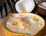 Cocotte de Saint-Jacques au lait de coco