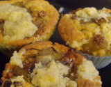 Cupcakes au crumble de rhubarbe (muffin)