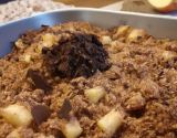 Crumble pomme poire chocolat