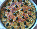 Flan de courgettes aux olives