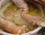 Tajine de joues de lotte aux abricots et langoustines