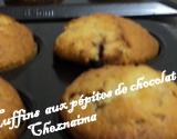 Muffins aux pépites de chocolat aromatisés vanille