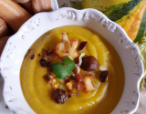 Velouté de courge aux châtaignes