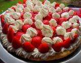 Tarte aux fraises et chantilly au mascarpone