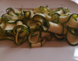 Courgette en lanières