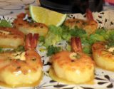 Gambas rissolées au pastis