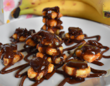 Craquants de banane au chocolat et caramel