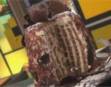 Striped cake au chocolat