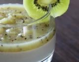 Panna cotta au coulis de kiwi