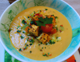 Velouté de légumes au tofu soyeux Thermomix