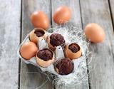 Muffins au chocolat en coquille d'œuf